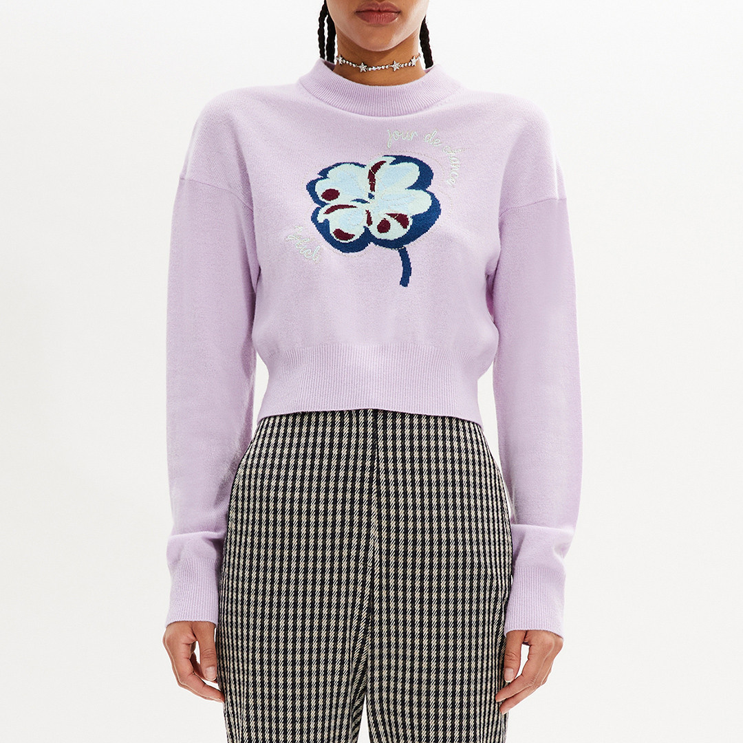 Lilac Floral Jumper