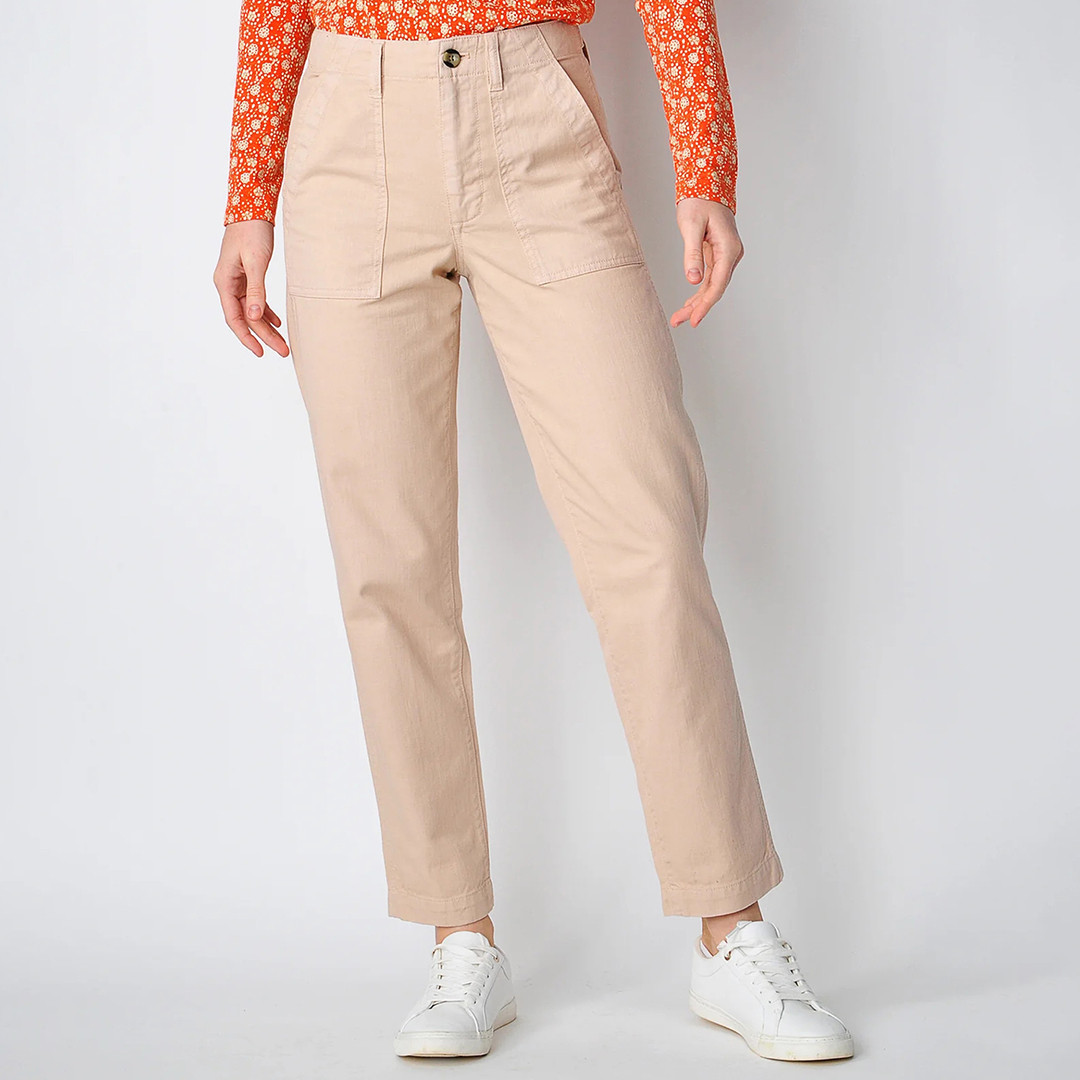 Beige Cambourne Chino Cotton Trousers