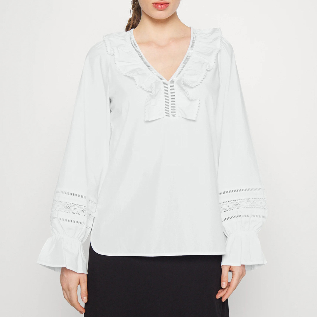 White Raro Cotton Blouse