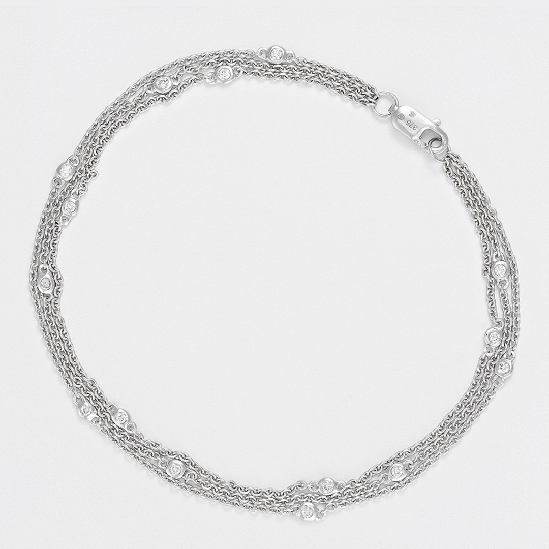 Silver Diamond Necklace