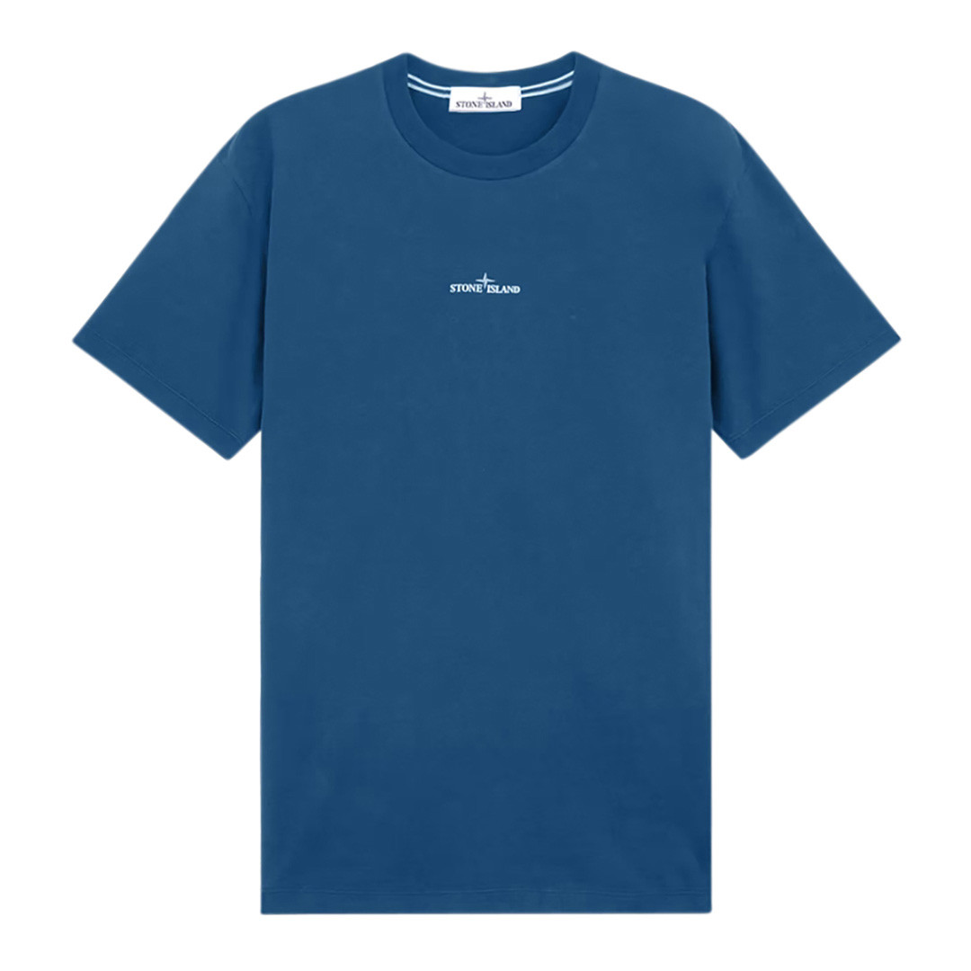Blue Jersey Cotton T-Shirt