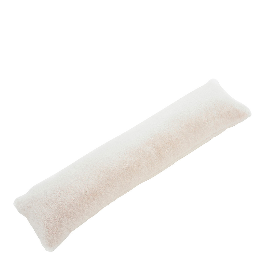 Ashford Faux Fur Draft Excluder 92x23cm Ivory