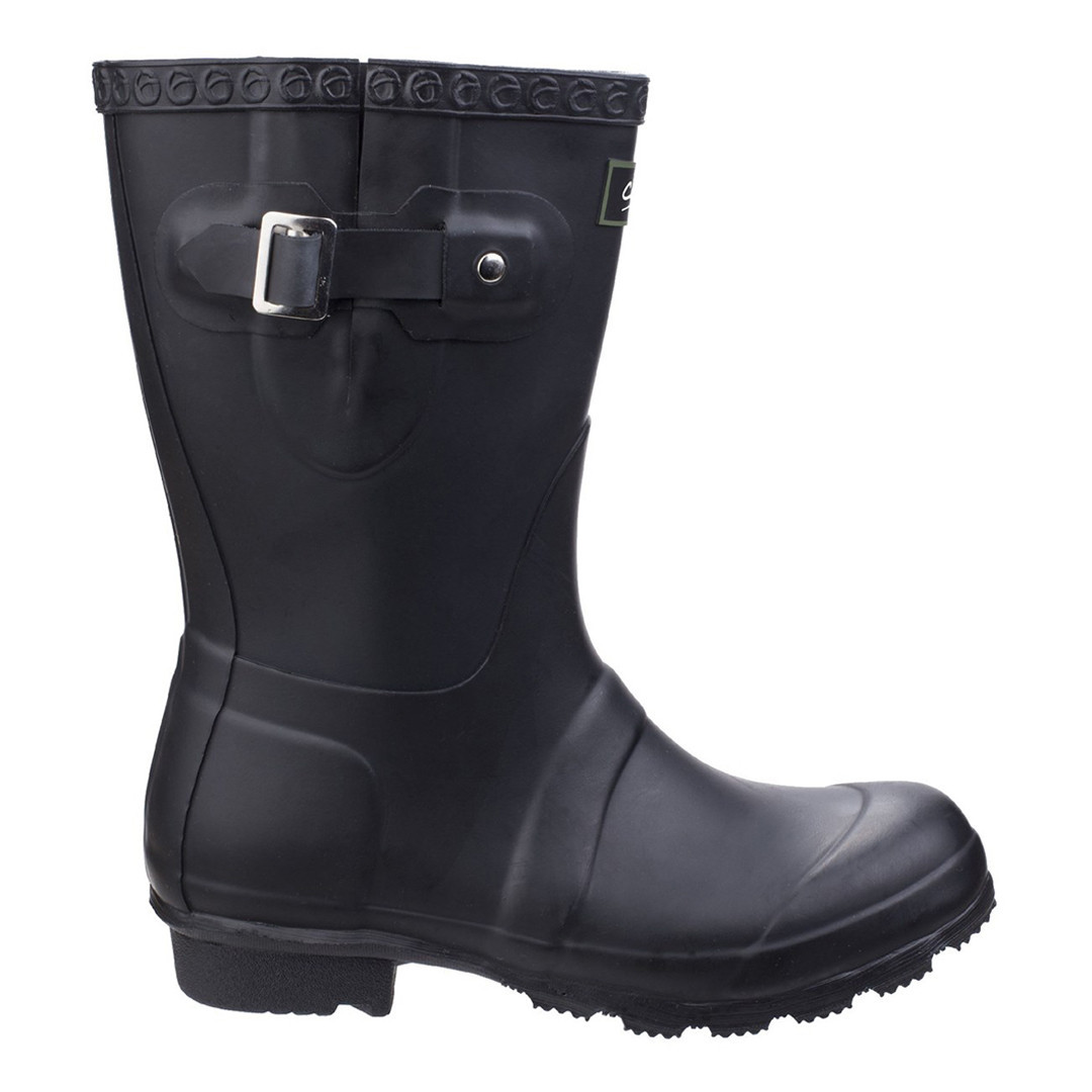 Women's Black Windsor Waterproof Short Wellington Boots
