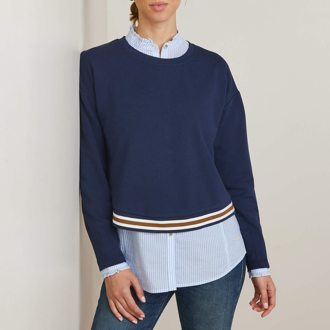 Navy Pacifica Sweatshirt