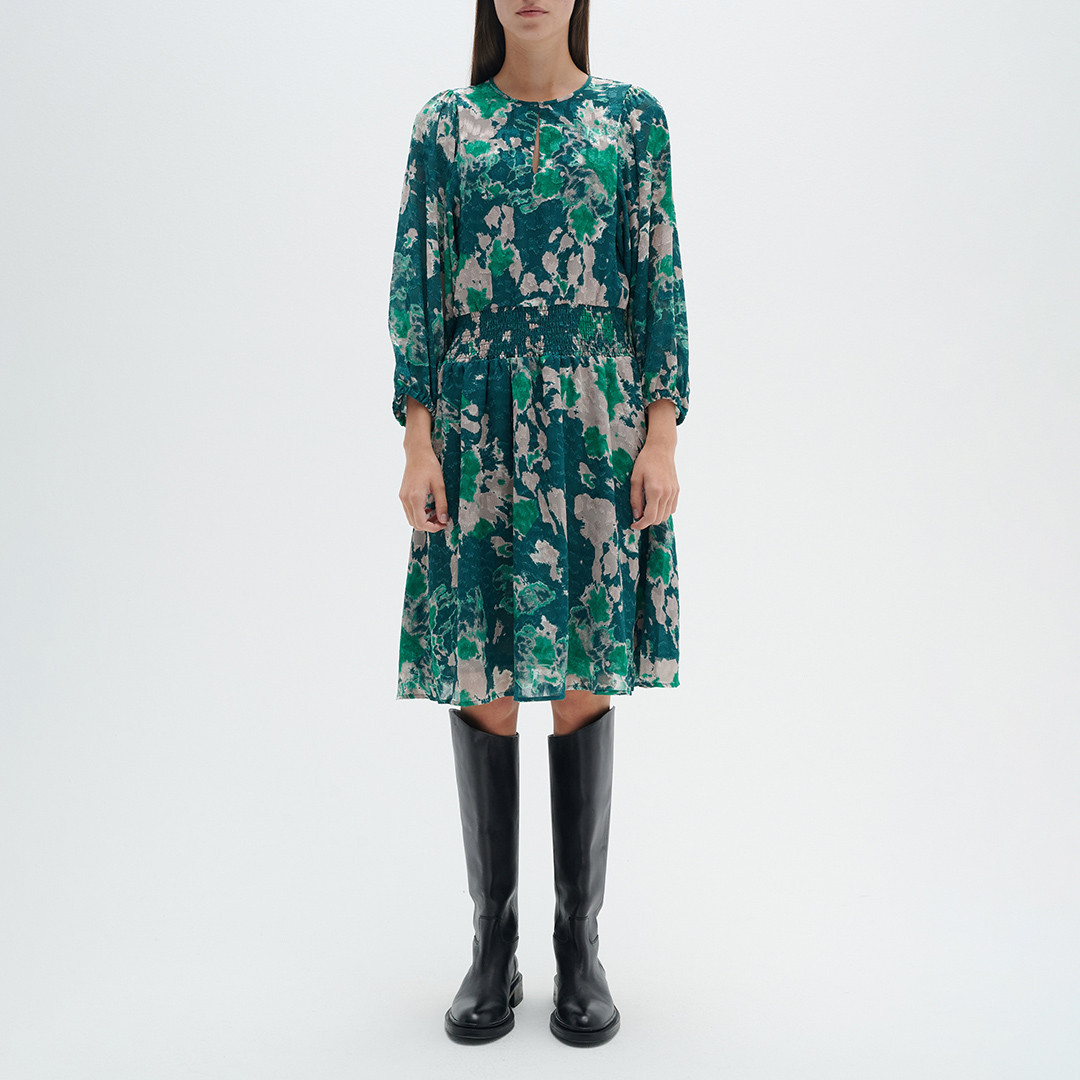 Green Pattern Maree Dress