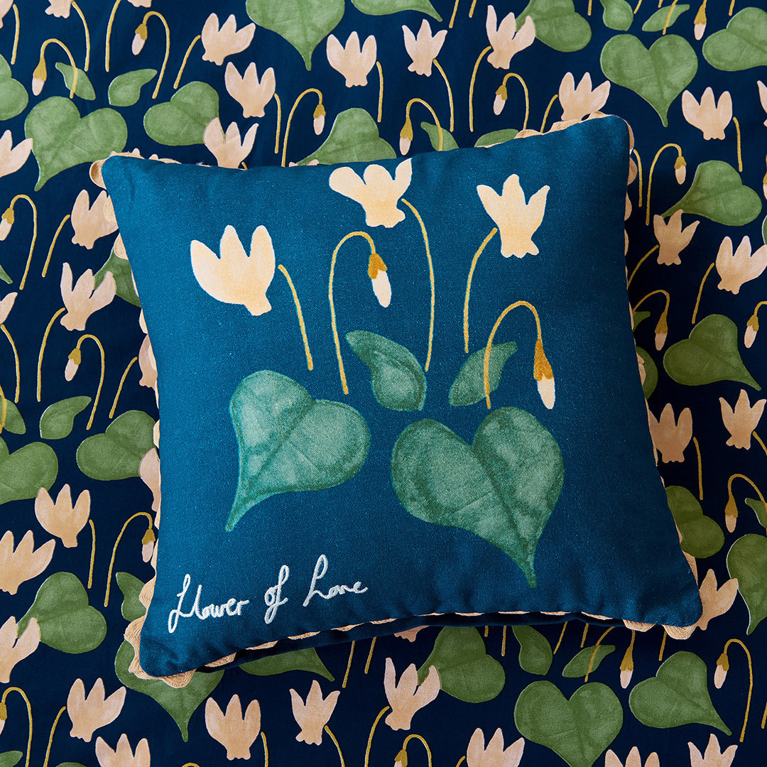 Flower Of Love Cushion Midnight