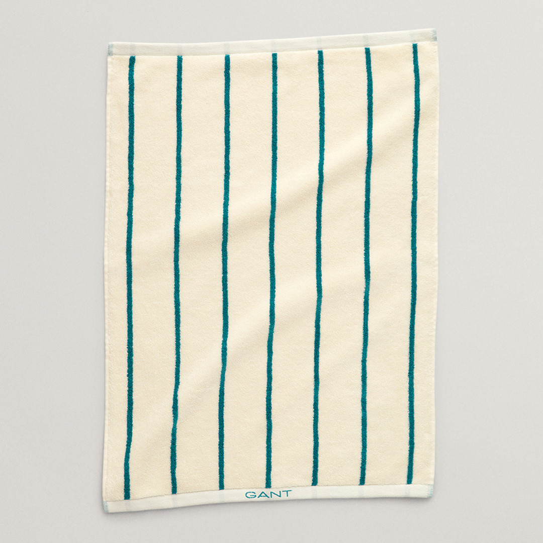 Stripe Guest Towel Eggshell