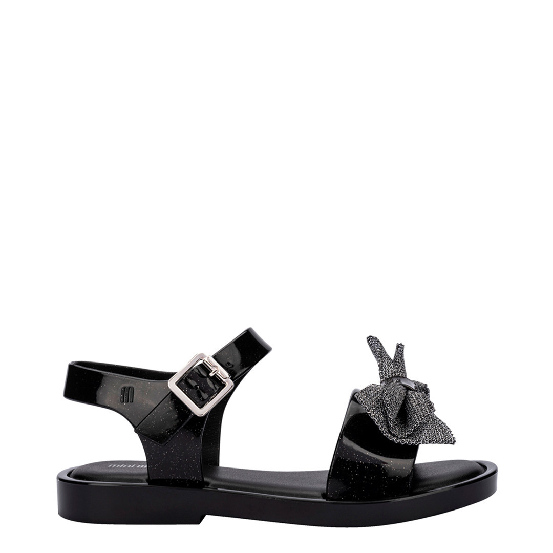 Infant Black Glitter Possession Sandals