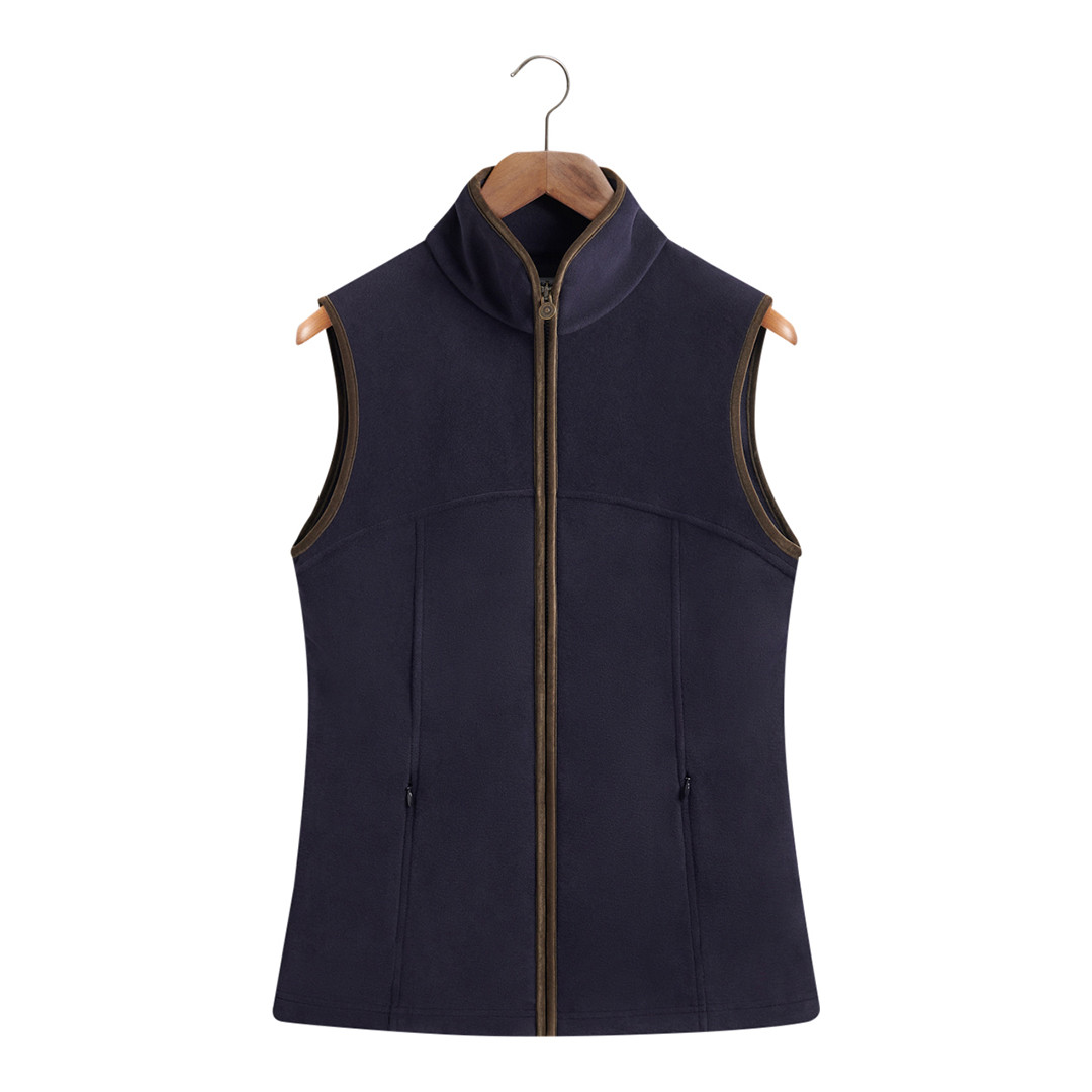 Women's Navy Fleece Gilet