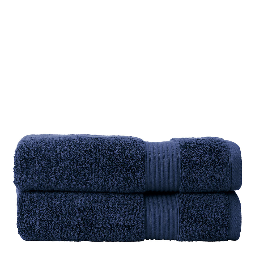 Ambience Pair of Hand Towels Midnight Blue