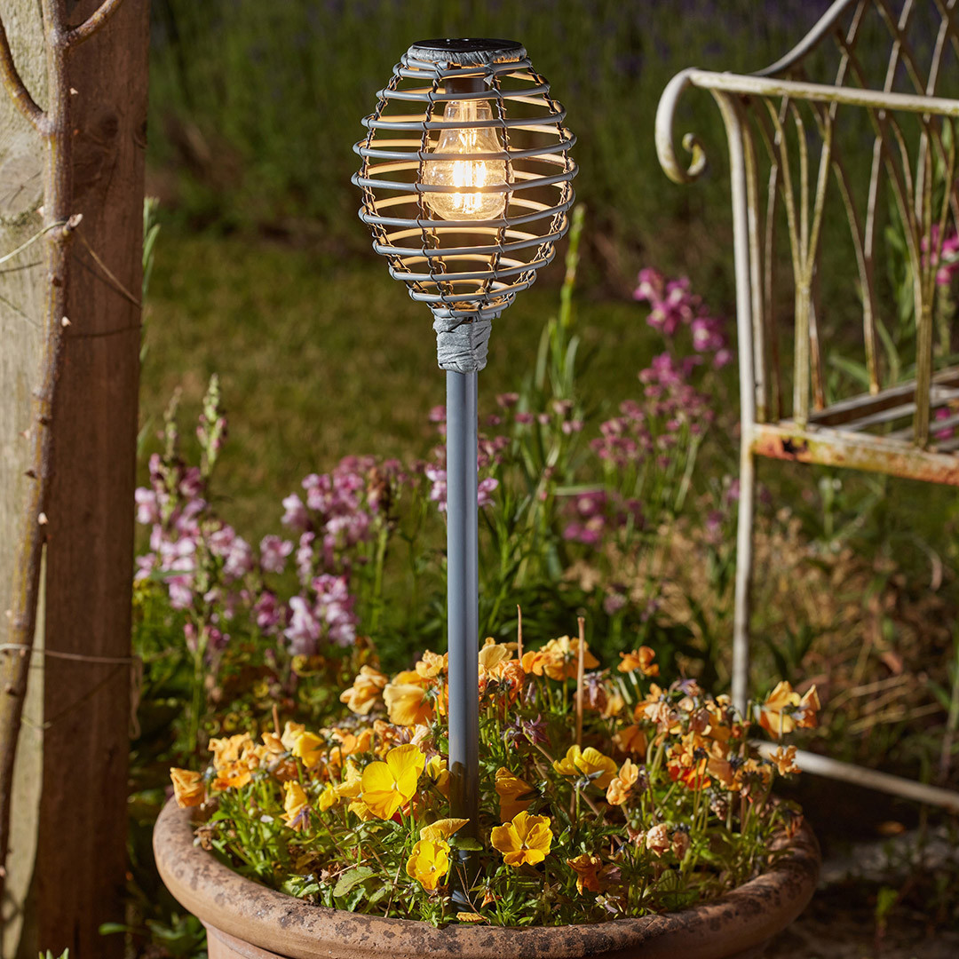 Lumina Faux Rattan Light Slate
