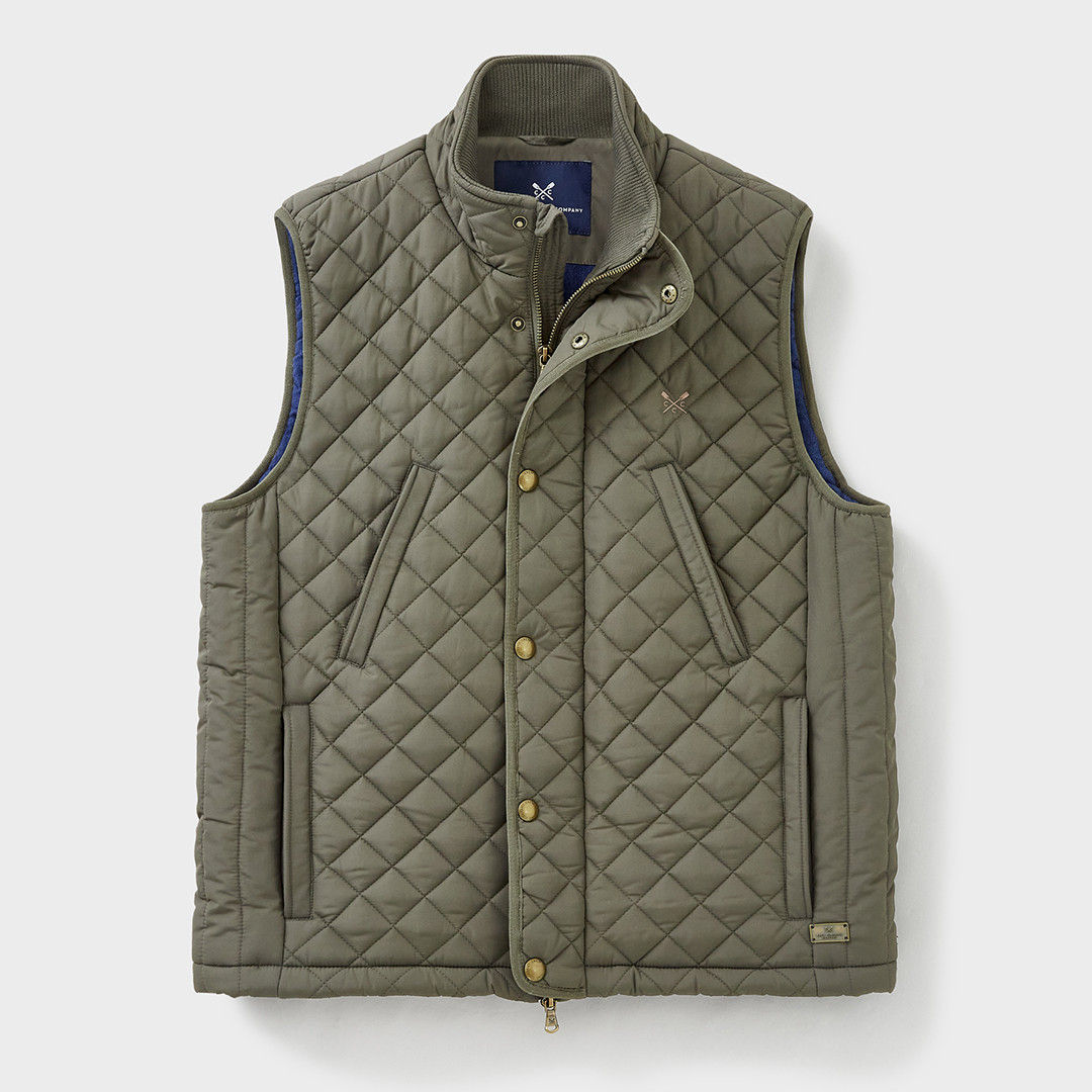 Khaki Corleigh Quilted Gilet
