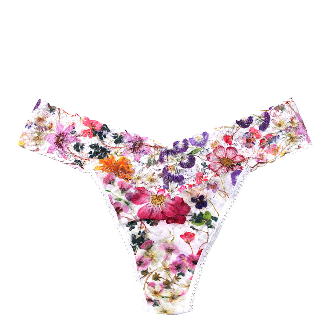 Multi Floral Signature Lace Original Rise Thong