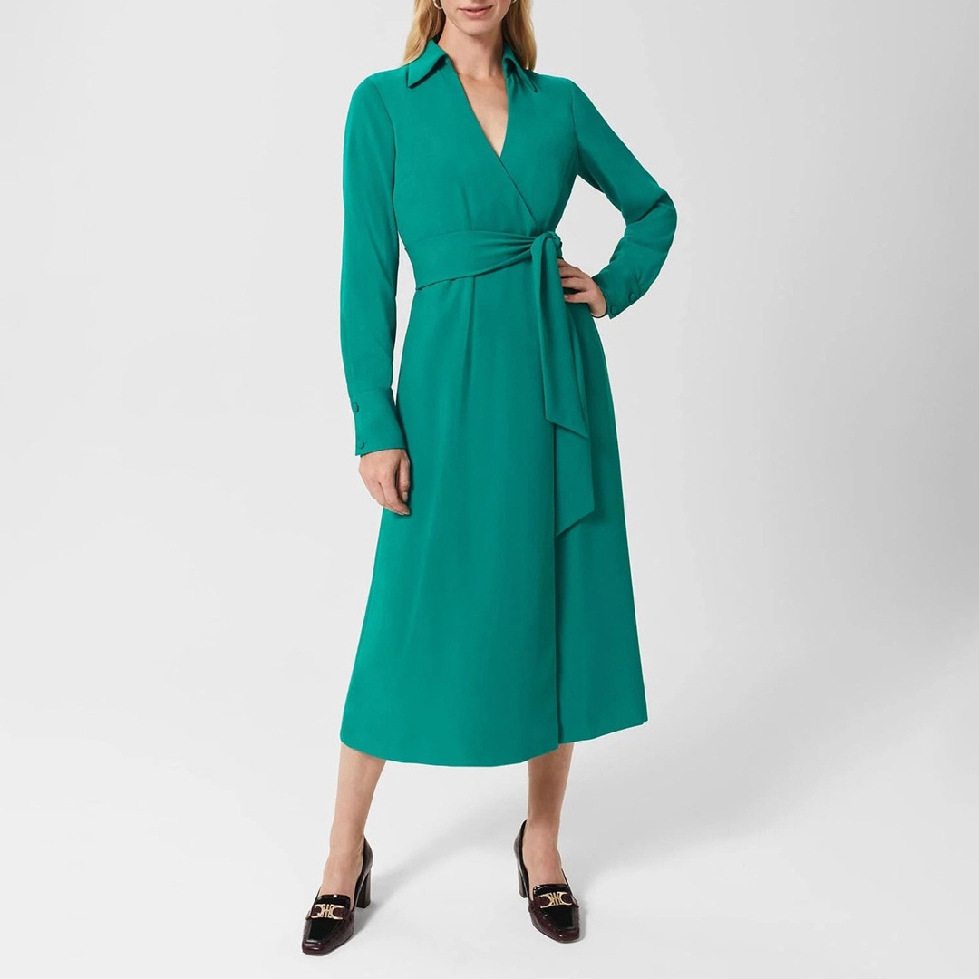 Teal Prue Midi Dress