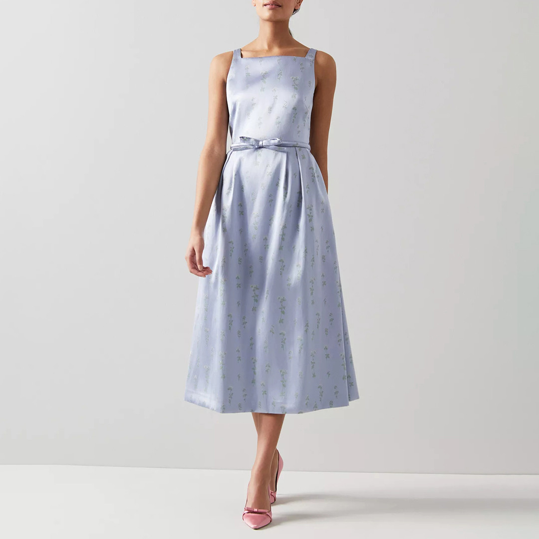 Light Blue Rosaline Midi Dress