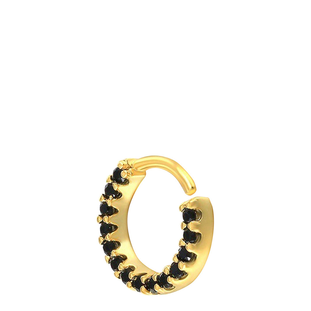 Gold Hoop Swarovski Crystal Earrings