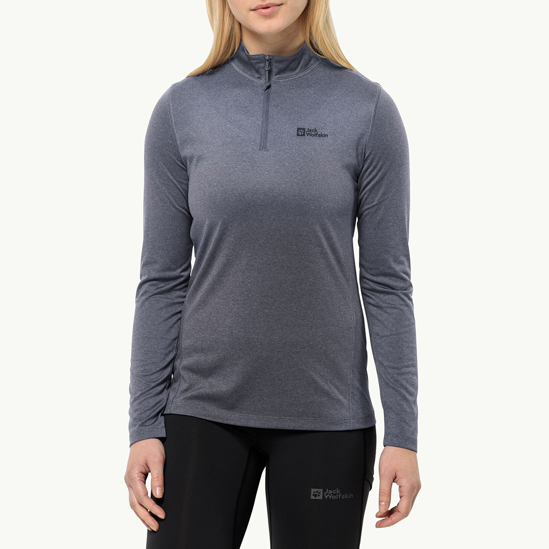 Dark Grey Sky Thermal Half Zip Top