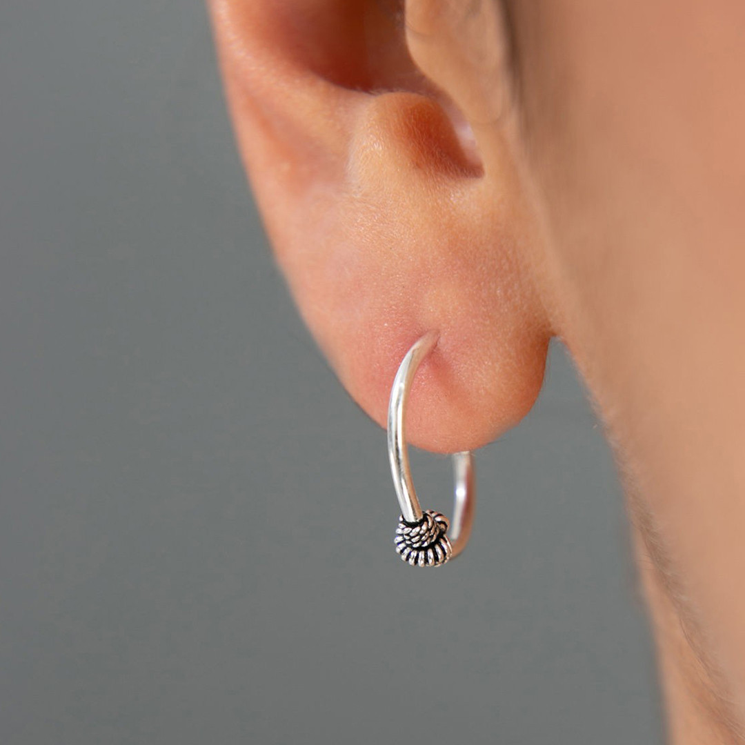 Silver Hoop Earrings