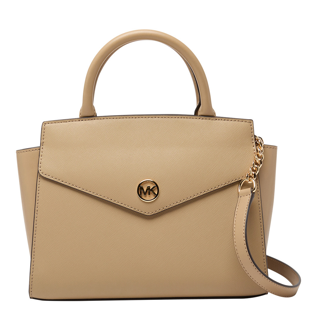 Camel Michael Kors Esther Satchel Handbag
