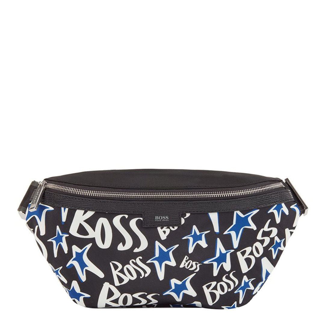 Black Holiday Printed Bumbag