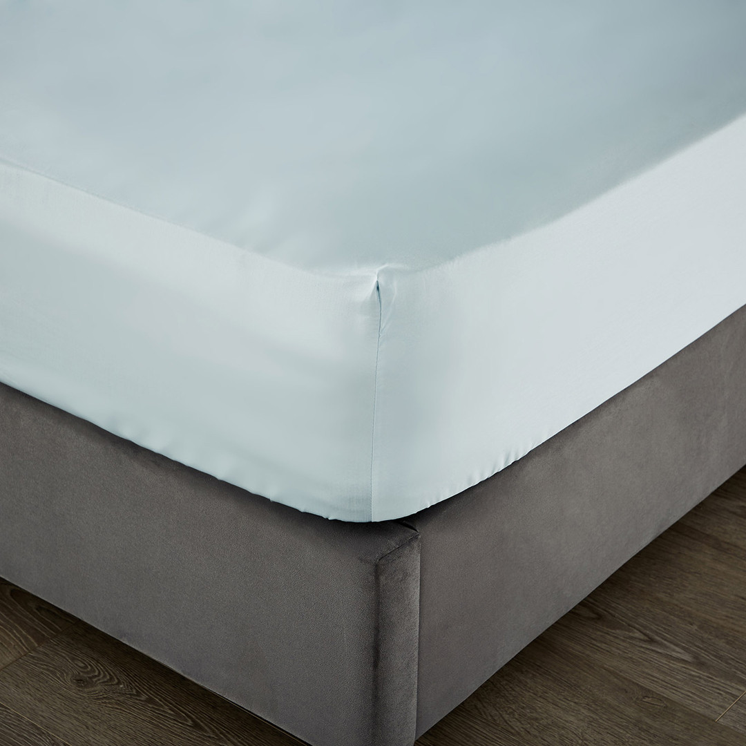 1000TC Double Deep Fitted Sheet Duck Egg