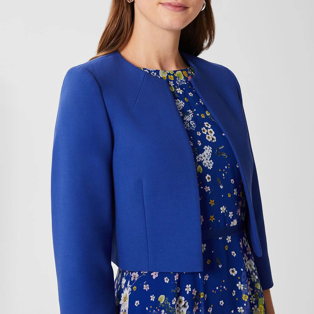 Blue Arizona Cropped Blazer