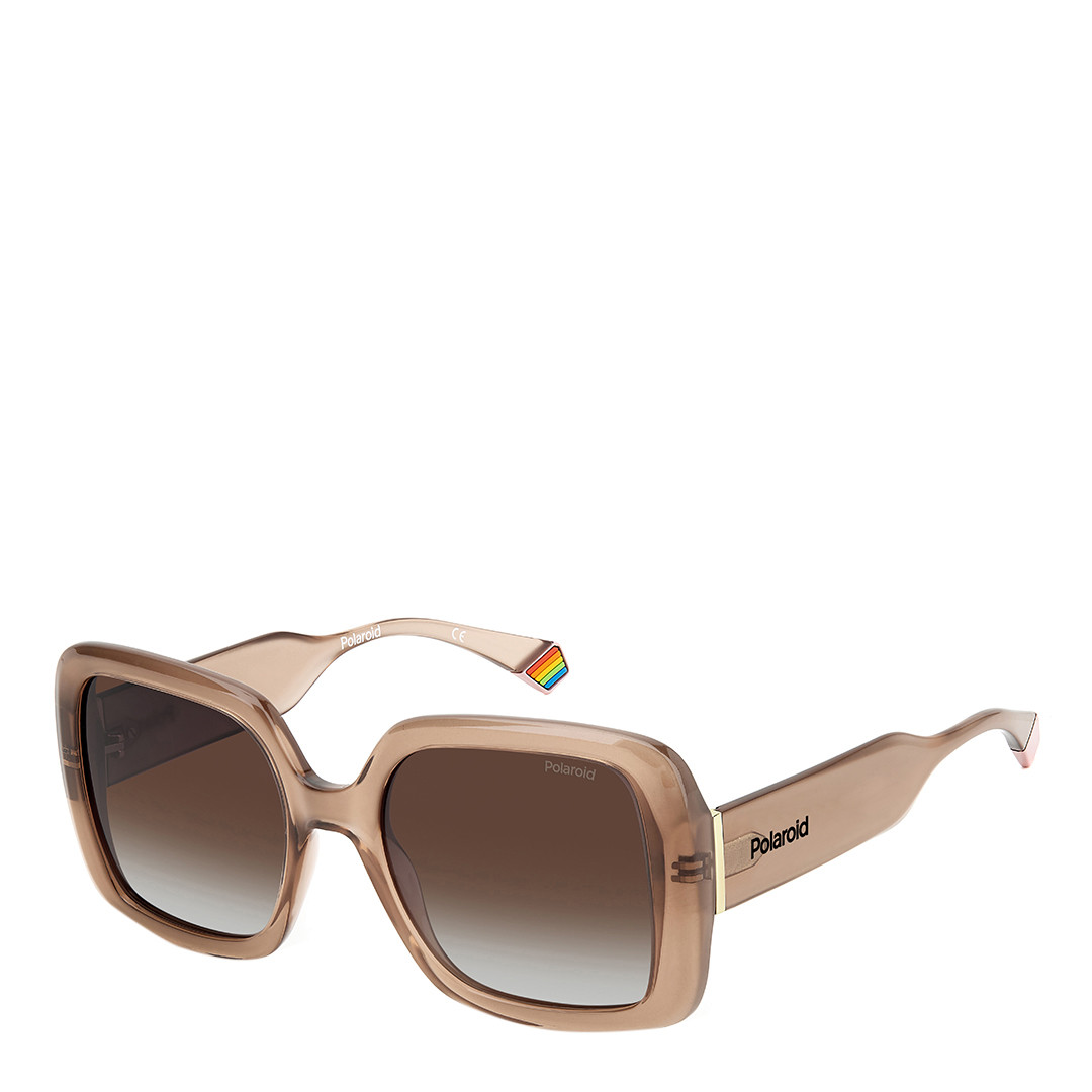 Beige Square Sunglasses 54mm