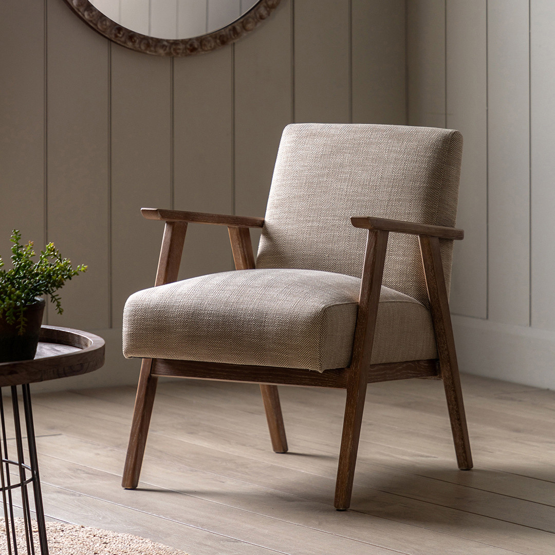 Fowey Armchair Herringbone