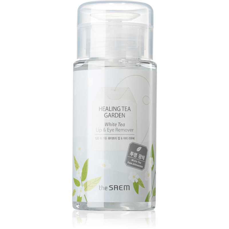 The Saem Healing Tea Garden White Tea eye and lip makeup remover for sensitive skin 150 ml