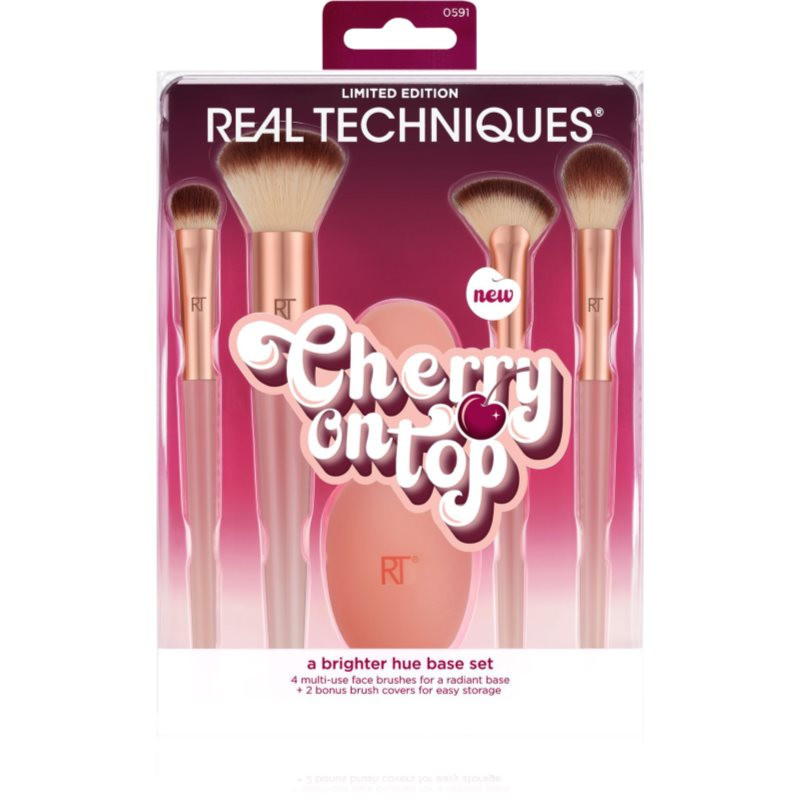 Real Techniques Cherry On Top A Brighter Hue Base Set brush set