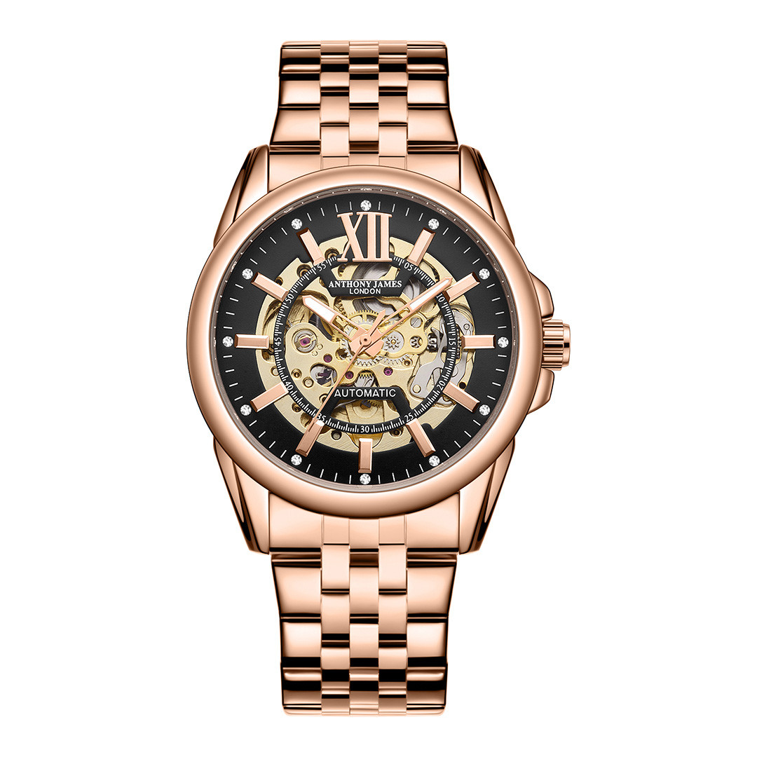 Men's Rose Anthony James Mystique Automatic Watch 38mm