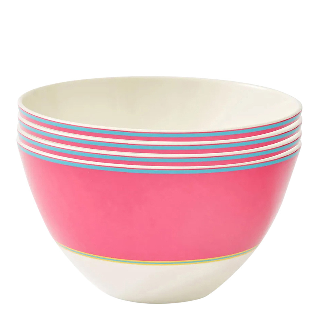 Set of 4 Kit Kemp Calypso Pink Bowls 15.3cm