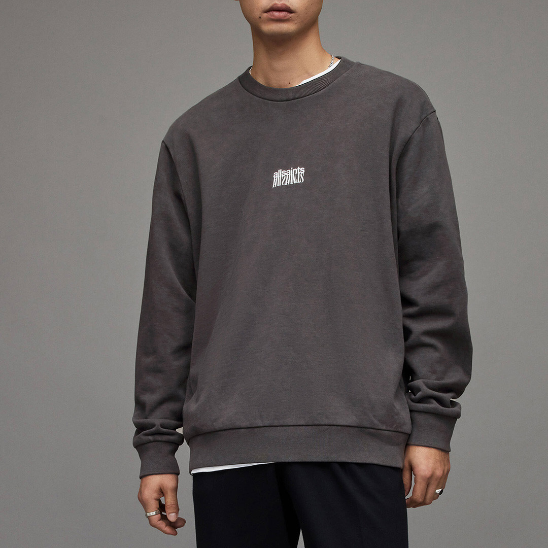 Black Oslen Crew Neck Sweatshirt