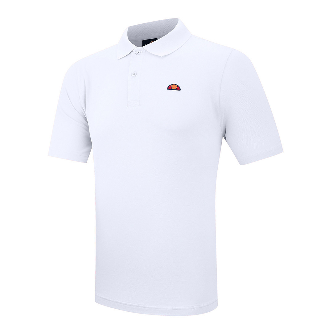 White Ellesse Plain Cotton Polo