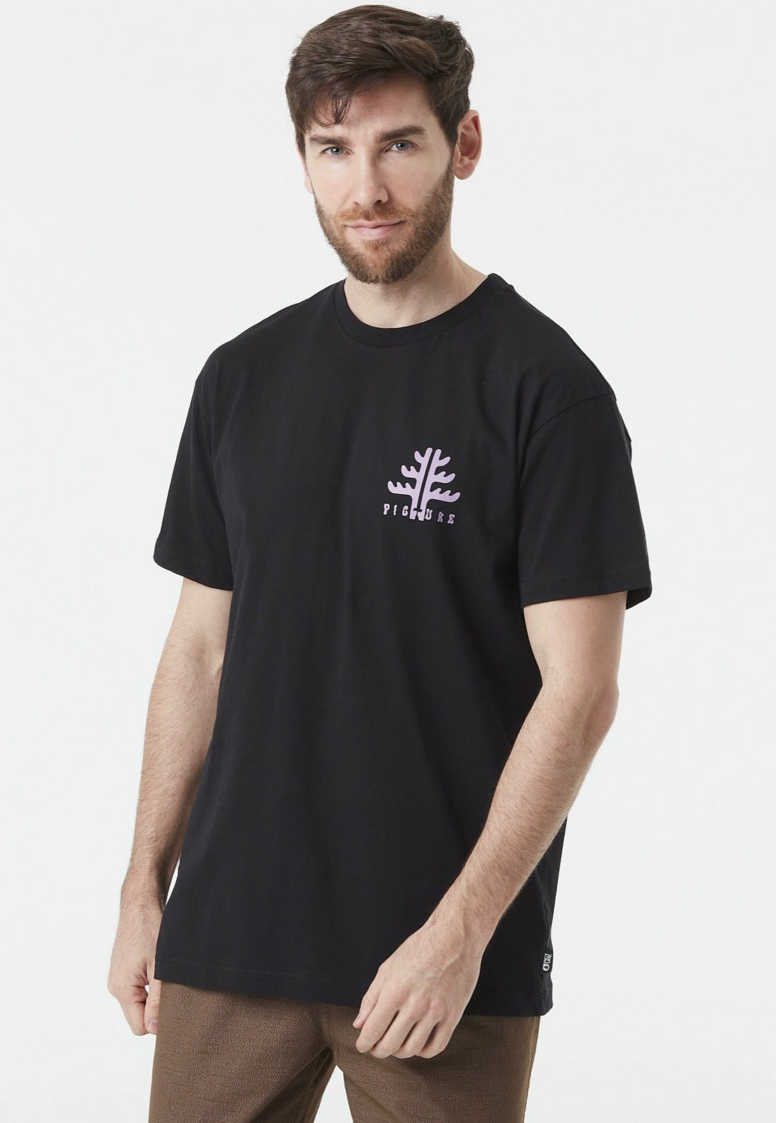 Picture - Ouvea Black - T-Shirt - black - L - 100% Organic Cotton,Jersey