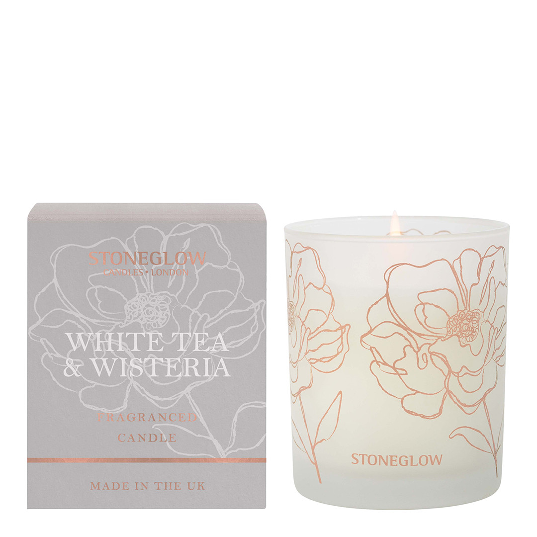 Day Flower - White Tea & Wisteria - Tumbler (Light Grey)