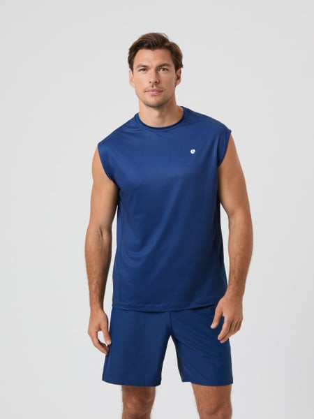 Björn Borg Ace Mesh Panel Tank Blue, L