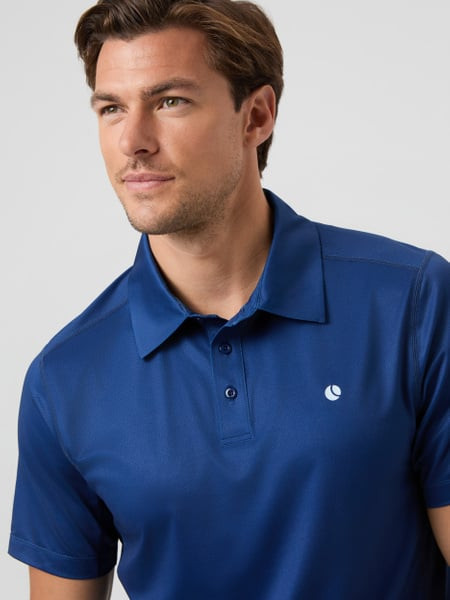 Björn Borg Ace Mesh Panel Polo Shirt Blue, L