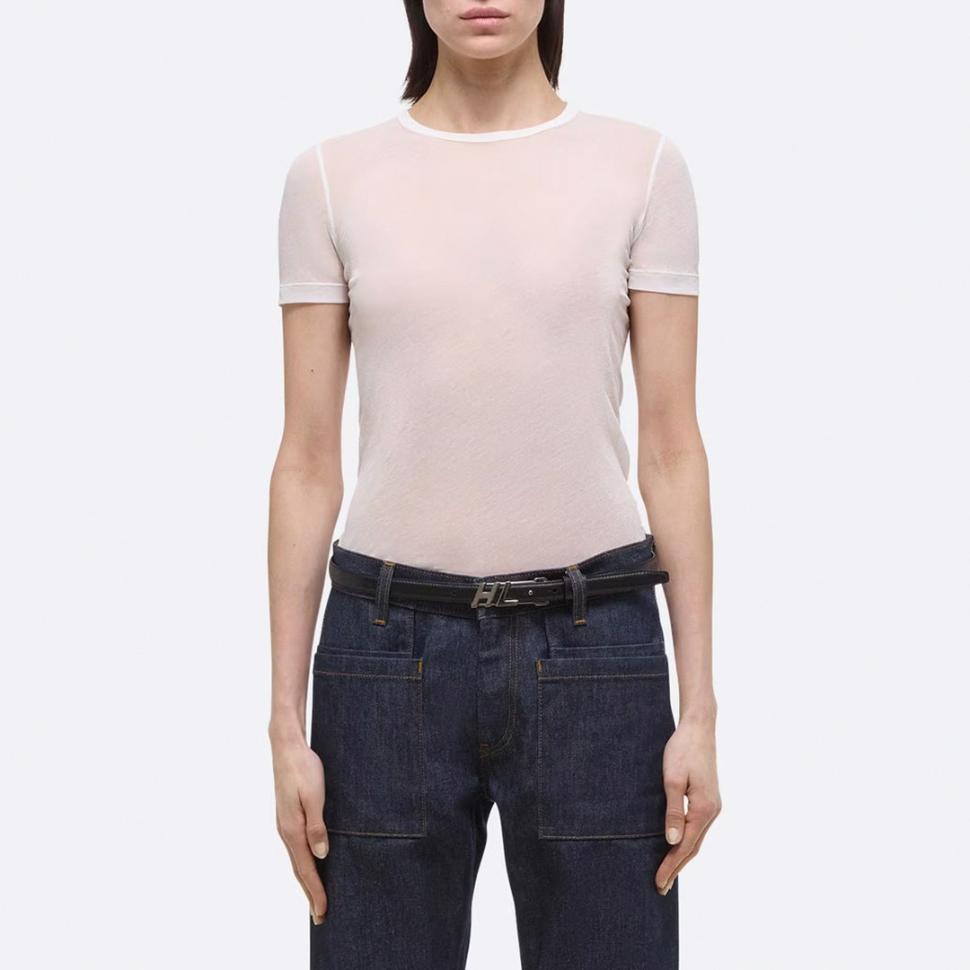 White Sheer Classic Tee