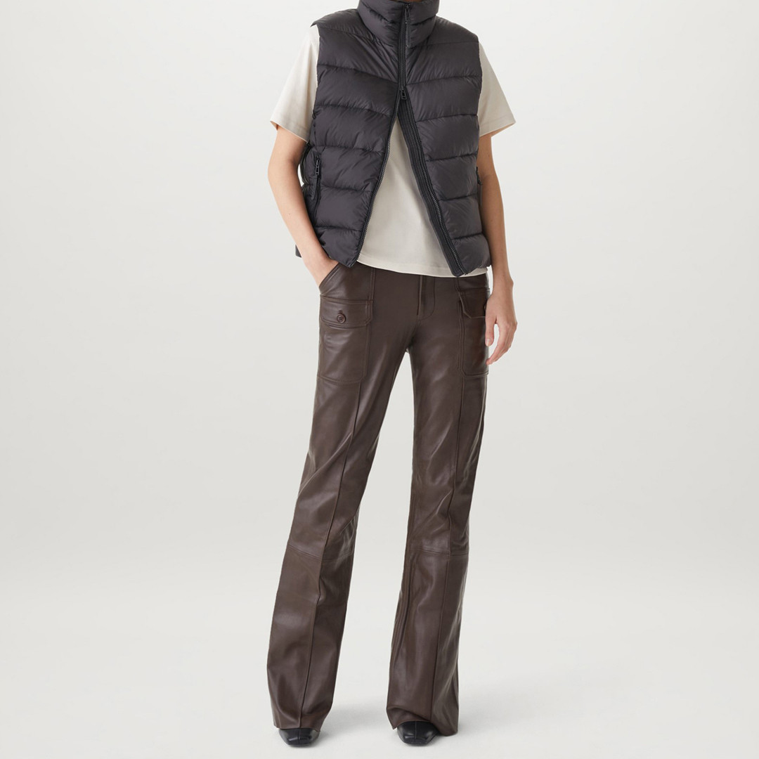 Black Laurel Padded Gilet
