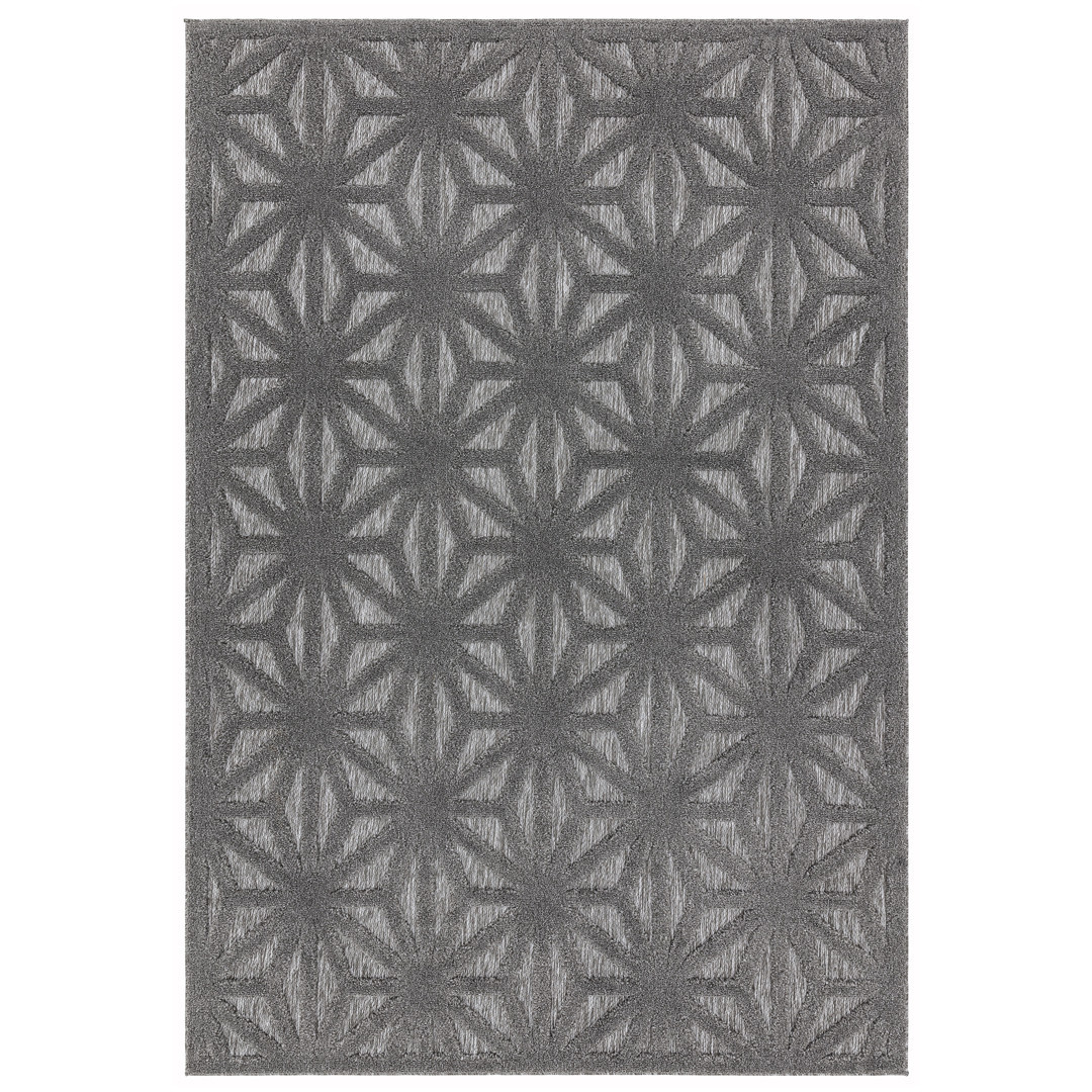 Anthracite Star Salta Outdoor Rug 120x170cm