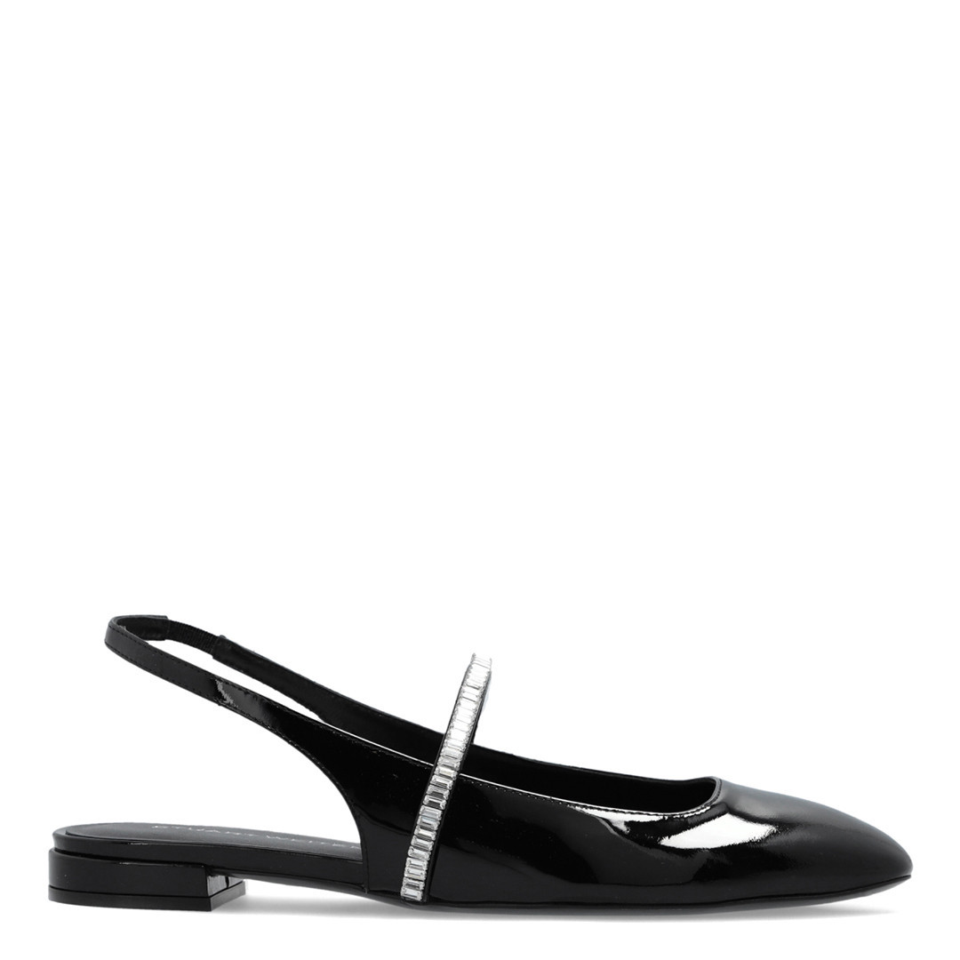 Black Stefanie Crystal Slingback Pump