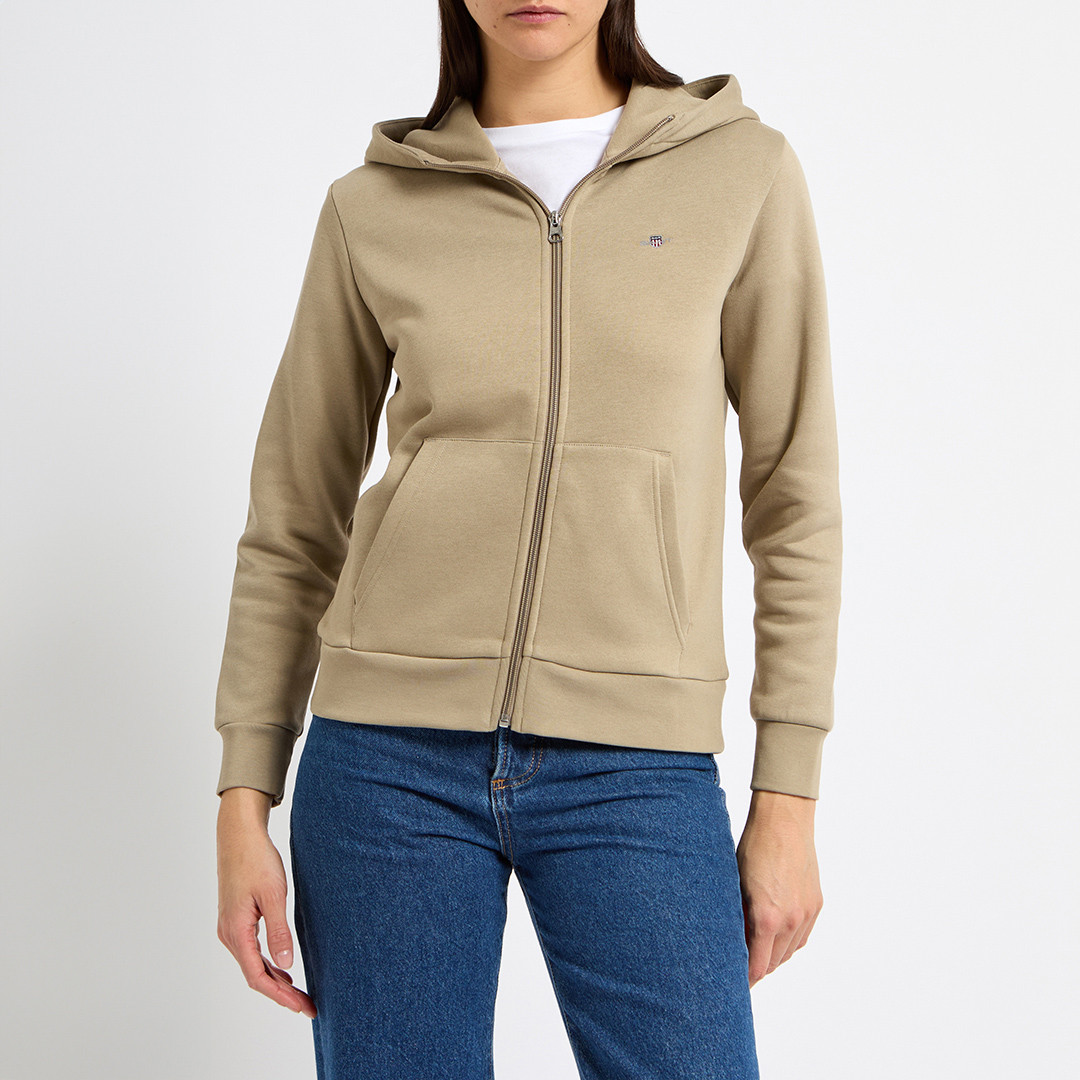 Stone Regular Shield Zip Hoodie