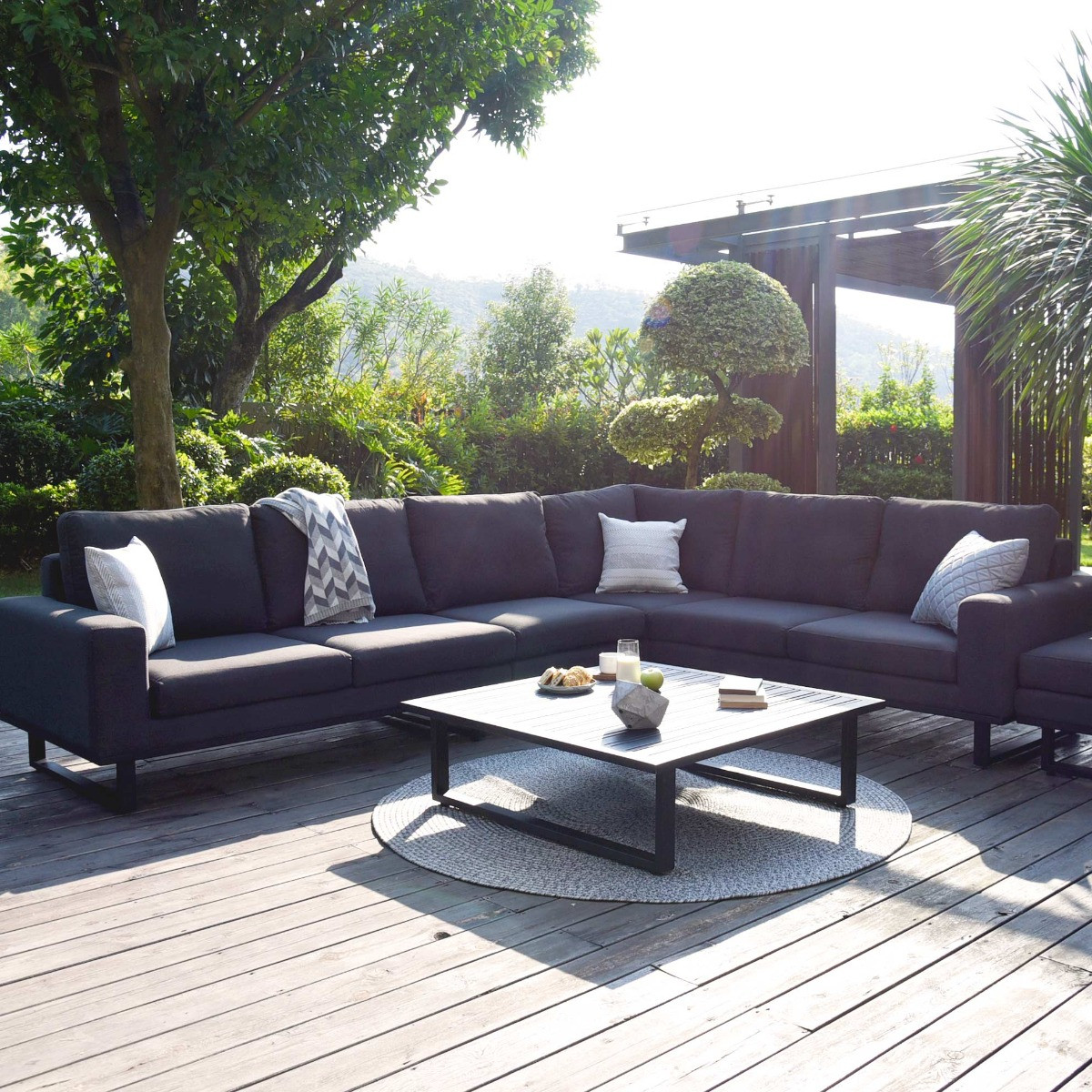 Ethos Large Corner Group Charcoal