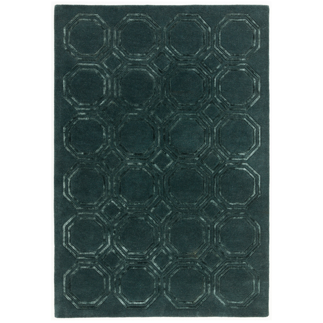 Nexus Octagon Petrol Rug 200x290cm