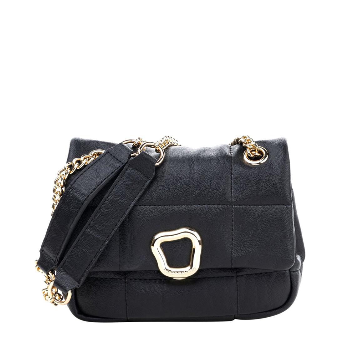 Black Bologna Shoulder Bag
