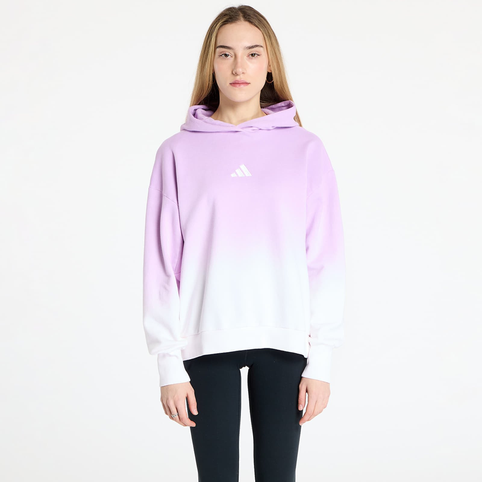 Sweatshirt adidas All Szn Loose Dip Dye Hoodie White/ Bliss Lilac M
