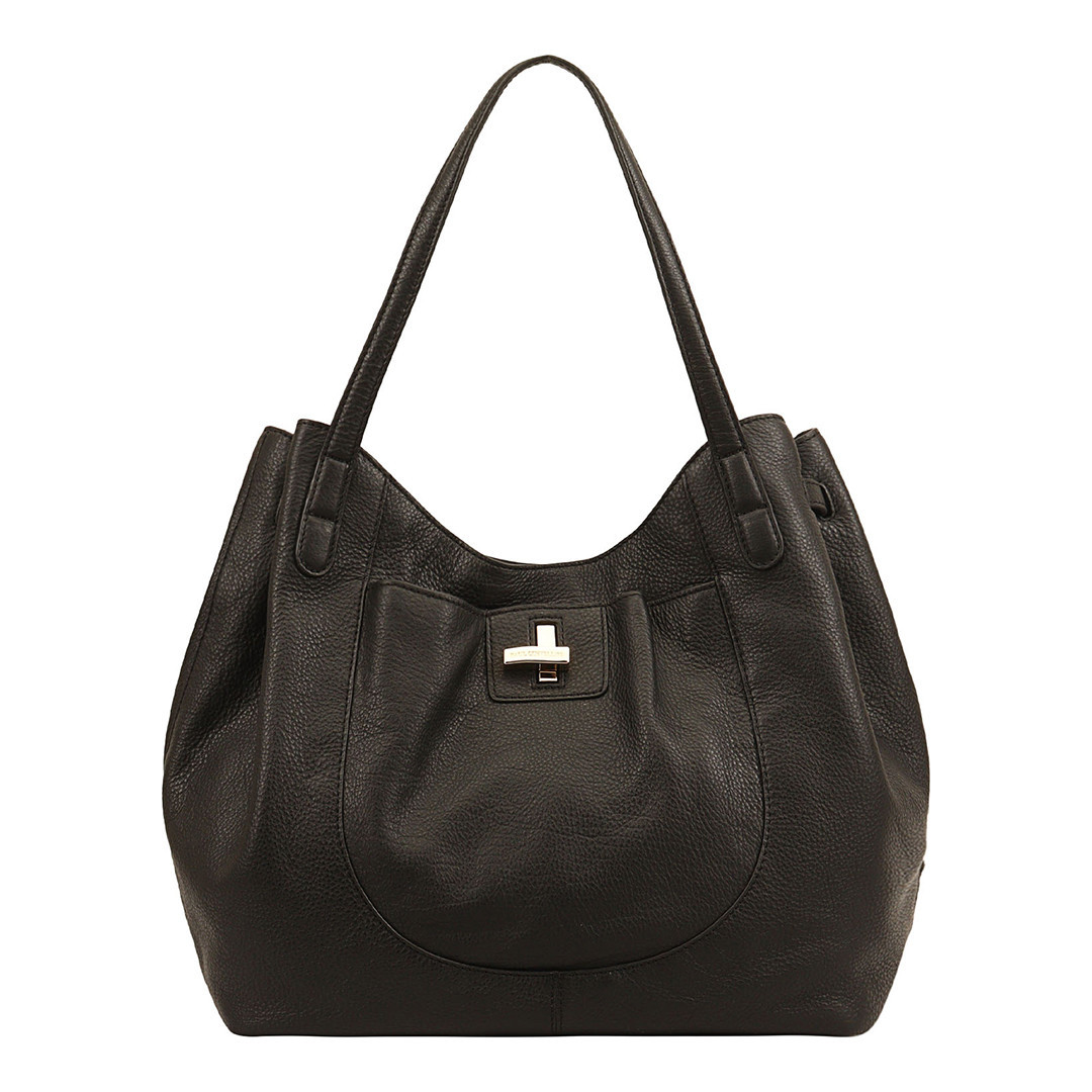 Black Bolivar Shoulder Tote Bag