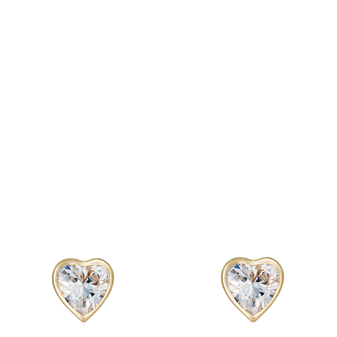 Gold Coeur Brillant Earrings