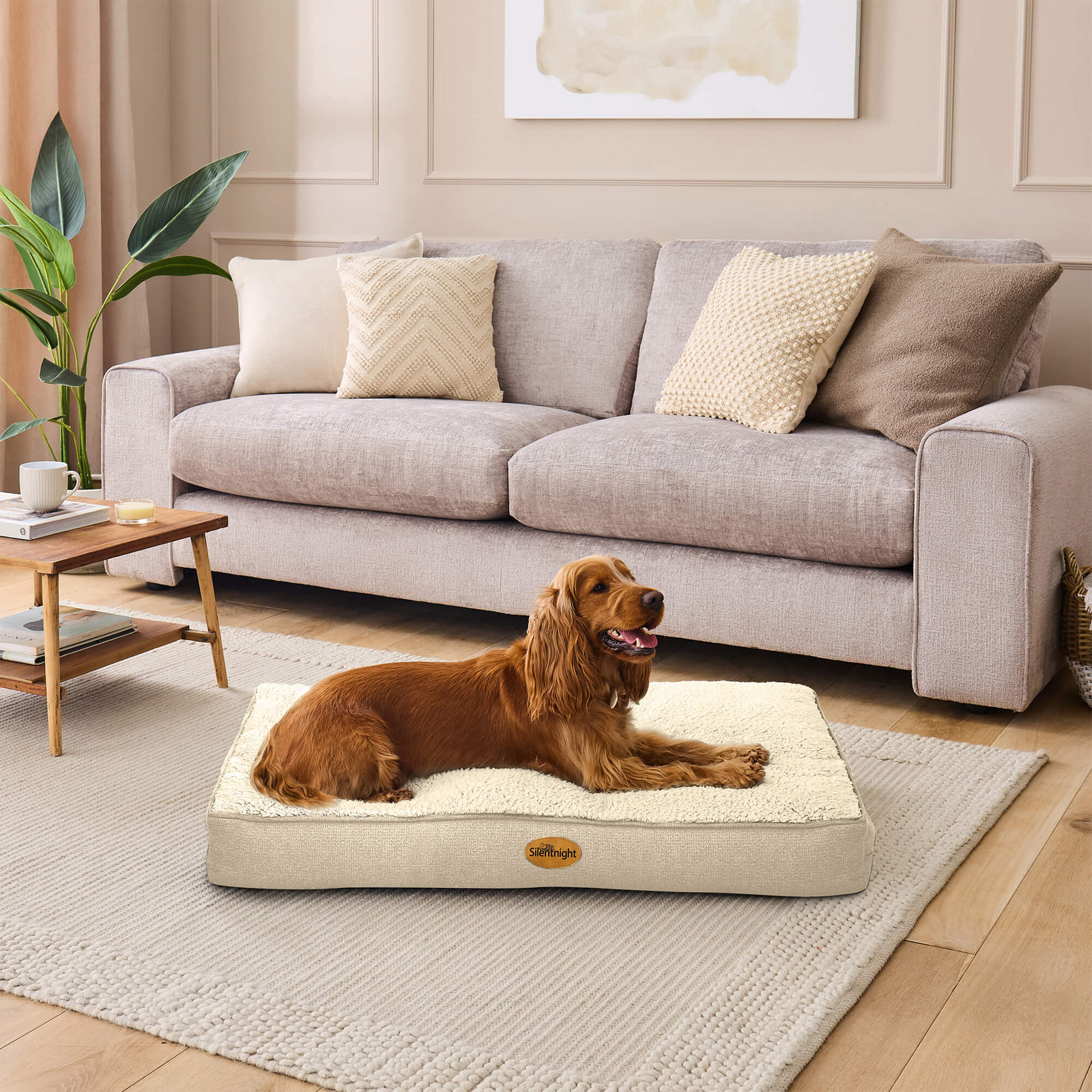 Silentnight Ultrabounce Pet Bed - Natural - Medium